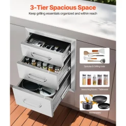 VEVOR Outdoor Kitchen Drawers 14