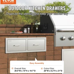 VEVOR Outdoor Kitchen Drawers 30