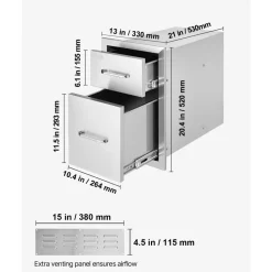 VEVOR Outdoor Kitchen Drawers 13