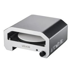 VEVOR Outdoor Pizza Oven, 16 in Propane Gas Pizza Maker, Portable Pizza-Cooker with Electric Rotation, Thickened Pizza-Stone, Carry Bag, Propane Pizza-Oven for Outside Backyard Patio Camping, Black