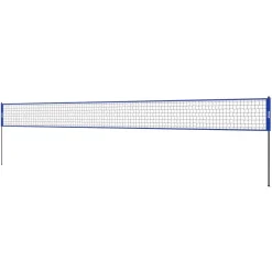 VEVOR Outdoor Portable Volleyball Net System, Adjustable Height Aluminum Poles, Professional Volleyball Set with PVC Volleyball, Pump, Carrying Bag, Heavy Duty Volleyball Net for Backyard, Beach, Lawn