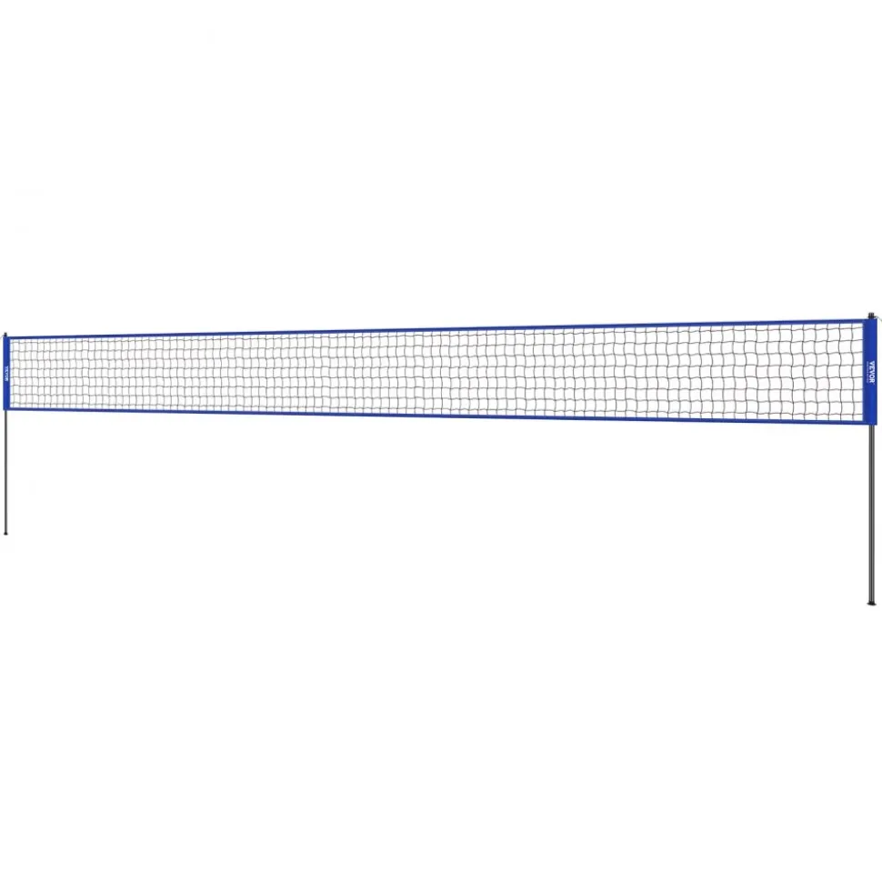 VEVOR Outdoor Portable Volleyball Net System, Adjustable Height Aluminum Poles, Professional Volleyball Set with PVC Volleyball, Pump, Carrying Bag, Heavy Duty Volleyball Net for Backyard, Beach, Lawn