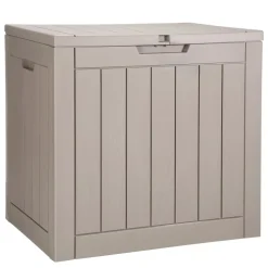 VEVOR Outdoor Storage Box, 31 Gallon Resin Deck Box, Backyard Outside Toy and Towel Storage Cabinet Waterproof, for Patio Furniture Cushions, Garden Tools, Pool Supplies & Package Delivery (Grey)