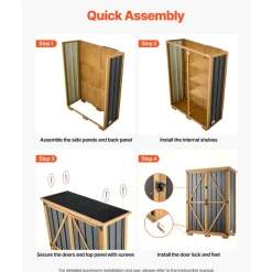 VEVOR Outdoor Storage Shed, 46.06