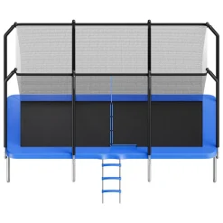 VEVOR Outdoor Trampoline, 8 x 14FT Rectangle Trampoline, ASTM Approved  Recreational Trampolines with Enclosure Net, Max 265 lbs Weight Capacity, Anti-Rust Rectangular Trampolines for Kids & Adults