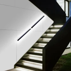 VEVOR Outdoor Wall Lights, 2 Pack, 39.4 Inch Long RGB Modern Exterior Wall Sconce Light Fixtures, 2700K-6000K, IP65 Waterproof Anti-Rust, Dimmable Outside Wall Mount Lighting, for House Porch Garage