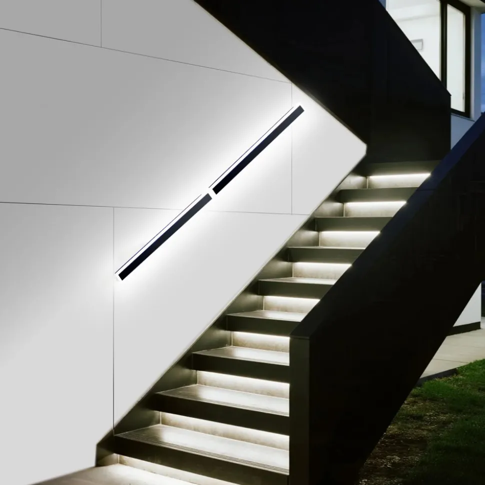 VEVOR Outdoor Wall Lights, 2 Pack, 39.4 Inch Long RGB Modern Exterior Wall Sconce Light Fixtures, 2700K-6000K, IP65 Waterproof Anti-Rust, Dimmable Outside Wall Mount Lighting, for House Porch Garage
