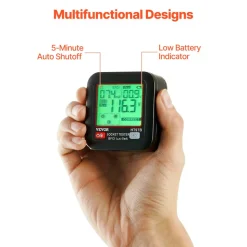 VEVOR Outlet Tester, Electrical GFCI Trip Tester, LCD Display Receptacle Detector for 7 Common Wiring Faults, 3 Prong Socket Detector with Auto Shutoff & Low Battery Indicator, CAT II 300V Rating