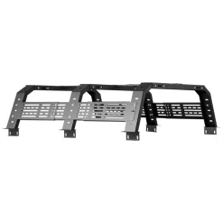 VEVOR Overland Truck Bed Rack, 54.3-68.3 in Width, Adjustable Overland Bed Cargo Rack with Sidebar and 900 lbs Static Load Capacity, Heavy Duty Steel, Compatible with Full Size and Mid-Size Trucks