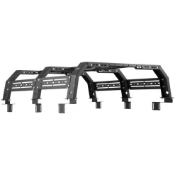 VEVOR Overland Truck Bed Rack, 51.2-65.4 in Width, Adjustable Overland Bed Cargo Rack with Sidebar, 900 lbs Static Capacity, Compatible with Mid-Size Trucks Tacoma/Ranger/Gladiator JT/Colorado