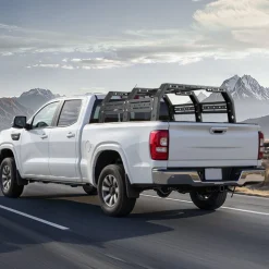 VEVOR Overland Truck Bed Rack, 51.2-65.4 in Width, Adjustable Overland Bed Cargo Rack with Sidebar, 900 lbs Static Capacity, Compatible with Mid-Size Trucks Tacoma/Ranger/Gladiator JT/Colorado