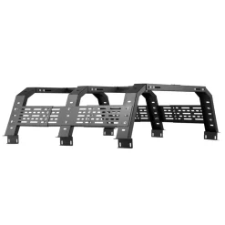 VEVOR Overland Truck Bed Rack, 49.2-67.9 in Width, Adjustable Overland Bed Cargo Rack with Sidebar, 900 lbs Static Capacity, Heavy Duty Steel, for Mid-Size Trucks, Compatible with Tacoma/Gladiator JT
