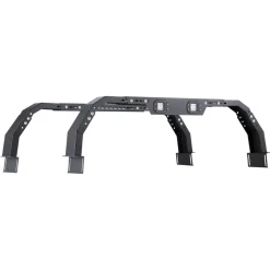VEVOR Overland Truck Bed Rack, 14.4-17.3 in Height, Adjustable Bed Cargo Rack with Security LED Light, Compatible with Ram 1500/Tundra/Silverado 1500/F150/Gladiator JT/Colorado/Canyon/Ranger/Maverick