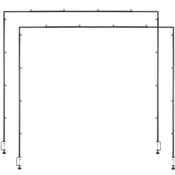 VEVOR Over The Table Rod Stand with Clamps, 13