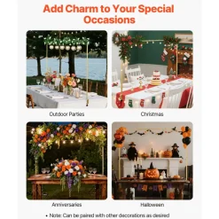 VEVOR Over the Table Rod Stand with Clamps, Adjustable 28"-98" Length & 13"-42" Height, Table Arch Stand with Floral Accessories, Gold Balloon Frame for Wedding Birthday Party Christmas Decoration