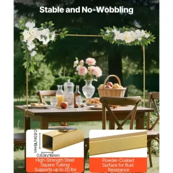 VEVOR Over the Table Rod Stand with Clamps, Adjustable 28