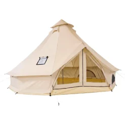 VEVOR Oxford Bell Tent, 4 Seasons 9.84 ft Yurt Tent for Camping with Stove Jack, Waterproof Breathable Holds up to 3 People with Zipped Detachable Floor, Family Camping Glamping Outdoor Hunting Party