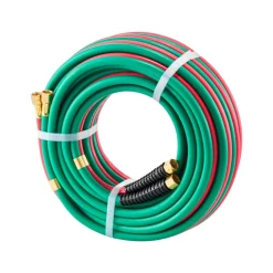 VEVOR Oxygen Acetylene Hose, 1/4-Inch x 50FT Oxy Acetylene Hose with 9/16