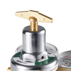 VEVOR Oxygen Acetylene Regulator Set, Oxy-Acetylene Regulators, 0-4000PSI and 0-400PSI Welding Gas Gauges with CGA-540/CGA-510 Inlet Connection & 9/16