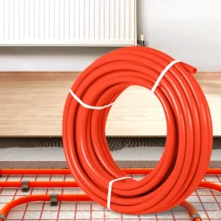 VEVOR Oxygen Barrier 1/2 Inch 300 Feet Tube Coil EVOH PEX-B Pipe, for Residential Commercial Radiant Floor Heating, Red