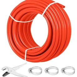 VEVOR Oxygen Barrier 1/2 Inch 300 Feet Tube Coil EVOH PEX-B Pipe, for Residential Commercial Radiant Floor Heating, Red