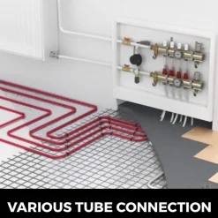 VEVOR Oxygen Barrier PEX Tubing - 1/2 Inch X 900 Feet Tube Coil - EVOH PEX-B Pipe for Residential Commercial Radiant Floor Heating Pex Pipe (1/2