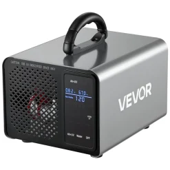 VEVOR Ozone Generator, 36000mg/h Commercial Ozone Machine, 15s Delayed Start & Timer & Rotary Encoder Knob & Odor-Treatment Cycle Mode, Industrial Deodorizer for Car, Smoke Odorss,Up to 3200 sq.ft