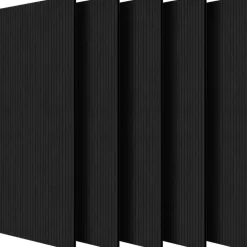VEVOR 18 Pack Acoustic Panels with Self Adhesive, 11.8 x 11.8 x 0.4 inch Sound Proof Foam Panels, Polyester Fiber Soundproof Wall Panels High Density, for Home, Studio, Office, Theater, Black