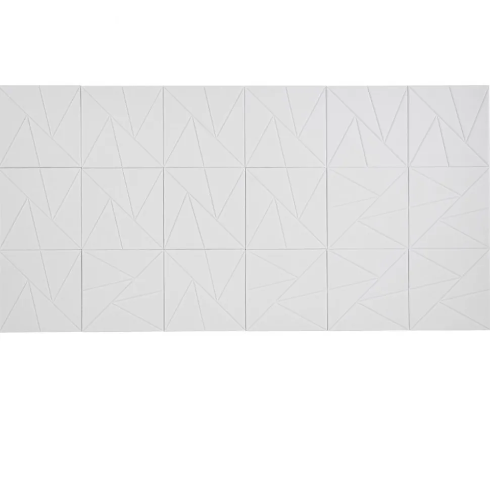 VEVOR 18 Pack Acoustic Panels with Self Adhesive, 11.8 x 11.8 x 0.4 inch Sound Proof Foam Panels, Polyester Fiber Soundproof Wall Panels High Density, for Home, Studio, Office, Theater, White