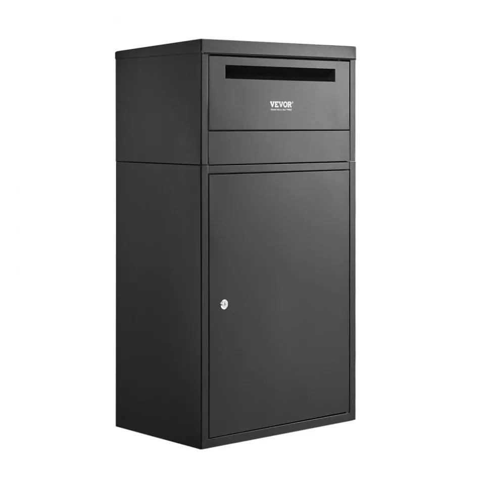 VEVOR Package Delivery Boxes for Outside, Extra Large Mailbox with Coded Lock, Galvanized Steel Wall Mounted Mailboxes 17.3"x13.8"x22.8", Anti-Theft Baffle, IPX3 Waterproof for Porch, Curbside