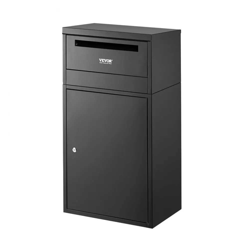 VEVOR Package Delivery Boxes for Outside, Extra Large Mailbox with Coded Lock, Galvanized Steel Wall Mounted Mailboxes 17.3"x13.8"x22.8", Anti-Theft Baffle, IPX3 Waterproof for Porch, Curbside