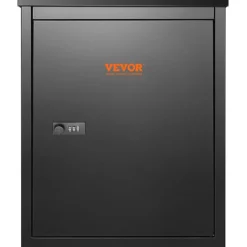 VEVOR Package Delivery Boxes for Outside 15.4" x 10.6" x 20.5", Galvanized Steel Wall Mount Mailbox with Coded Lock, Anti-Theft Baffle, IPX3 Waterproof Lockable Large Mail Box for Porch, Curbside