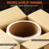 VEVOR Packaging Woven Cord Strapping Roll, 330' Length x 3/4" Width x 0.03" Thickness, 1763 lbs Break Strength, Heavy Duty Banding Pallet Strap Coil, Portable Strong Banding Packing Straps, White