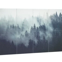 VEVOR 8 Pack Art Acoustic Panels, 63 x 23.62 x 0.4 inch Soundproof Wall Tiles, Self Adhesive Decorative Sound Dampening Absorbing Boards for Home, Office, Studio, Gaming Room,Theater,Forest