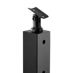 VEVOR 4-Pack Cable Railing Post, 42x2x2 In Horizontal-Hole Deck Railing Post with Pre-Drilled Holes, Stainless Steel Cable Rail Post with Horizontal and Curved Bracket, Black, 4JZLGZXHS106URZU0001V0