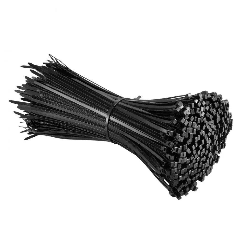 VEVOR 1000 Pack Cable Zip Ties, 12-inch Heavy Duty Cable Wire Ties with 50LBS High Tensile Strength, Multi-Purpose Self-Locking Nylon Tie Wraps, Heat & Cold Resistant for Indoor and Outdoor Use
