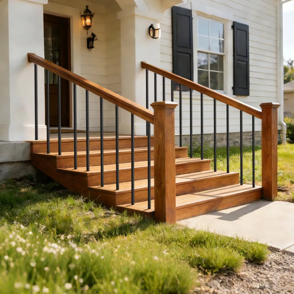 VEVOR 125 Pack Deck Balusters, 32 in Aluminum Railing Spindles, 3/4 in Diameter Hollow Round Metal Decking Stair Balusters with Connectors, Screws, for Deck, Porch & Staircase Railing Fence, Black