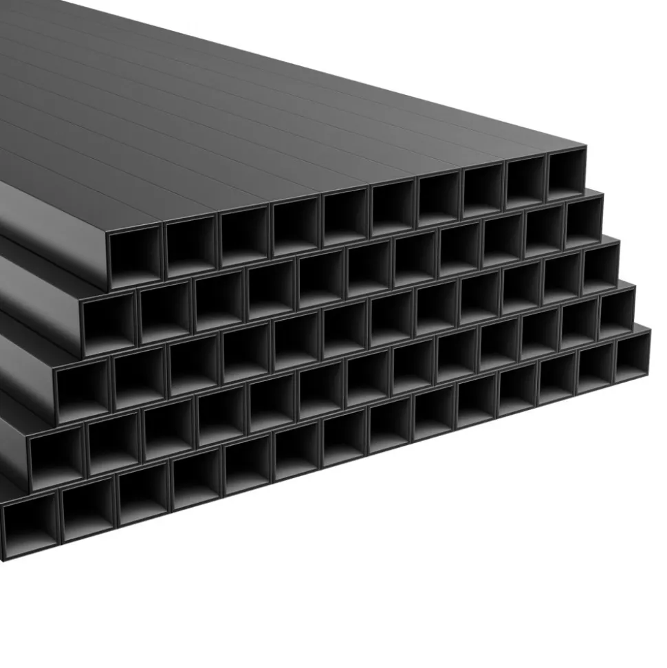 VEVOR 125 Pack Deck Balusters, 3/4 in Square x 26 in Long Aluminum Railing Spindles, Hollow Metal Decking Stair Balusters with Connectors, Screws, for Deck, Porch & Staircase Railing Fence, Black