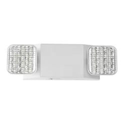 VEVOR 6 Pack Emergency Lights for Business, with Battery Backup, Commercial LED Emergency Exit Lighting Fixtures, AC 120/277V, with Two Square Head Adjustable, 90-Minute Backup, for Business, White