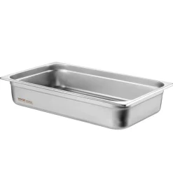 VEVOR 6 Pack Hotel Pans, Full Size Anti-Jam Steam Pan, 0.8mm Thick Stainless Steel Restaurant Steam Table Pan, 4-Inch Deep Commercial Table Pan, Catering Storage Food Pan, for Industrial & Scientific