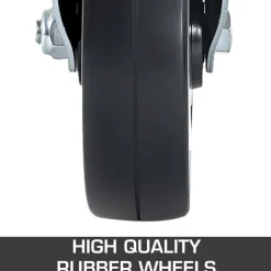 VEVOR 4 Pack 8 Inch Iron Core Polyurethane Swivel Caster With Dual Locking Brake Adjustable Legs 1100LBS Capacity per Wheel