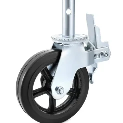 VEVOR 4 Pack 8 Inch Iron Core Polyurethane Swivel Caster With Dual Locking Brake Adjustable Legs 1100LBS Capacity per Wheel