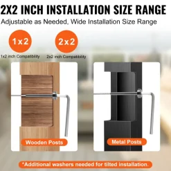 VEVOR 40 Pack Invisible Cable Railing kit, T316 Stainless Steel 1/8" Invisible Receiver and Swage Stud End for Cable Railing, Swage Tensioner 1/8" for Wood/Metal Post, Cable Railing Hardware, Black