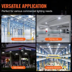 VEVOR 4 Pack LED Canopy Lights, 80W, 8800LM 5000K Daylight Commercial Industrial Outdoor Canopy Lights, 10.08