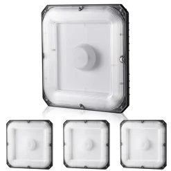 VEVOR 4 Pack LED Canopy Lights, 80W, 8800LM 5000K Daylight Commercial Industrial Outdoor Canopy Lights, 10.08