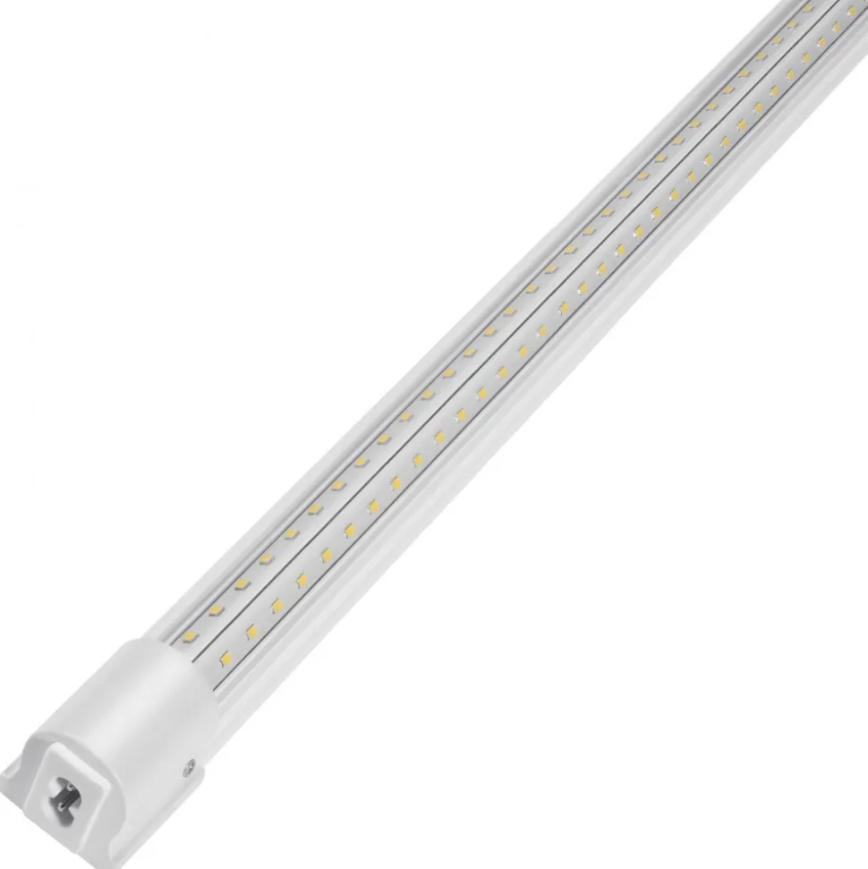 VEVOR 10 Pack LED Shop Light, 8 FT, 80W Linkable Shop Light Fixture, 10000 LM Ceiling Lights 59 in Power Cords with ON/OFF Switch 48 in Connector Cables, for Garage Warehouse Home Workkshop and Office