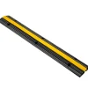 VEVOR 4 Pack of 1-Channel Rubber Cable Protector Ramps Heavy Duty 22046Lbs Load Capacity Cable Wire Cord Cover Ramp Speed Bump Driveway Hose Cable Ramp Protective Cover