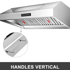 VEVOR Pack of 6 Hood Filters 19.5W x 19.5H Inch, 430 Stainless Steel 4 Grooves Commercial Hood Filters, Range Hood Filter for Grease Rated Commercial Kitchen Exhaust Hoods