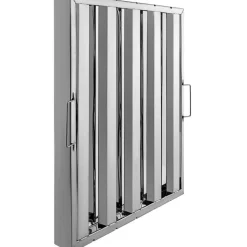 VEVOR Pack of 6 Hood Filters 19.5W x 19.5H Inch, 430 Stainless Steel 4 Grooves Commercial Hood Filters, Range Hood Filter for Grease Rated Commercial Kitchen Exhaust Hoods