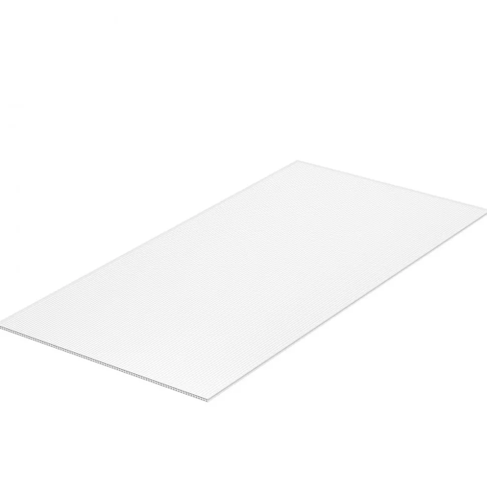 VEVOR 14 Pack Polycarbonate Greenhouse Panels, 2' X 4' X 0.16'' Roof Panels Sheets, Waterproof UV Protected Corrugated Plastic Roofing, Impact Resistance Clear Roofing Sheets for Greenhouse/Garden